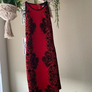 Black and Red Dress